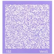Silk Screen VeroS pour pâte polymère 90x90 mm - Motif floral 3 n°152 x1
