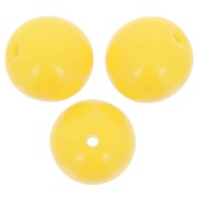 Perles rondes en verre tchèque 8 mm - Opaque Jaune x20