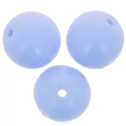 Perles rondes en verre tchèque 8 mm - Opaque Bleu ciel x20