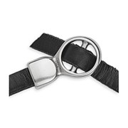 Fermoir boucle en métal pour cordon plat 5 mm - Placage Argent fin vieilli x1