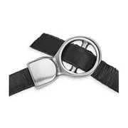 Fermoir boucle en métal pour cordon plat 5 mm - Placage Argent fin vieilli x1