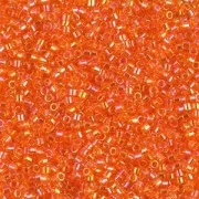 Miyuki Delica 11/0 DB0151 - Transparent Orange AB x8g