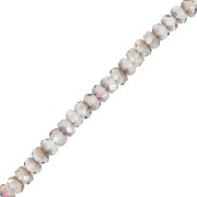 Perles rondelles facettées 4x2.5 mm - Crystal Azzuro x12.5cm|raw }}