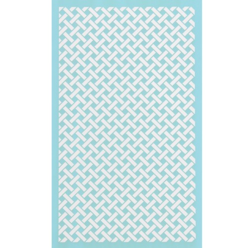 Silk Screen pour Pâte polymère 80x140 mm - Motif tressage osier x1