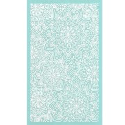 Silk Screen pour Pâte polymère 80x140 mm - Motif mandala fleur x1|raw }}