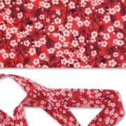 Biais en tissu Liberty - Mitsi Valeria - Fraise des bois x1m