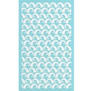 Silk Screen pour Pâte polymère 80x140 mm - Motif vagues x1|raw }}