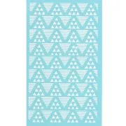 Silk Screen pour Pâte polymère 80x140 mm - Motif triangles x1