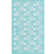 Silk Screen pour Pâte polymère 80x140 mm - Motif fleurs des îles x1|raw }}