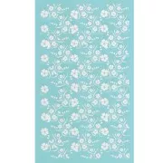 Silk Screen pour Pâte polymère 80x140 mm - Motif fleurs des îles x1