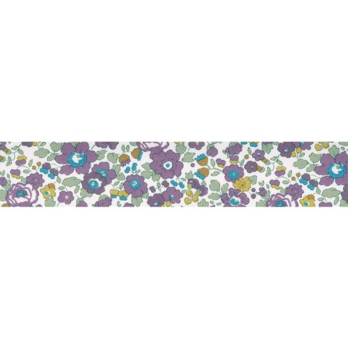 Biais en tissu Liberty - Betsy - Granit x1m