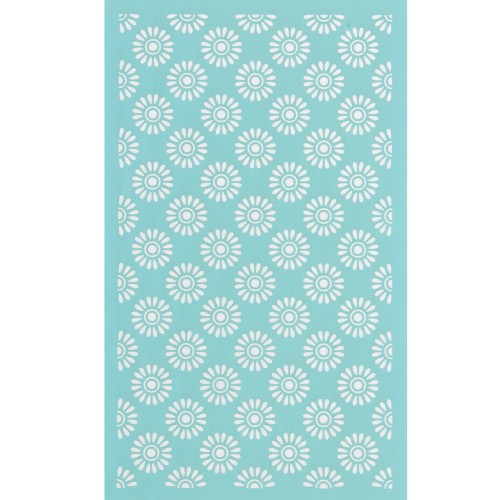 Silk Screen pour Pâte polymère 80x140 mm - Motif marguerites x1