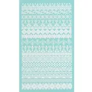 Silk Screen pour Pâte polymère 80x140 mm - Motif ethnique 1 x1