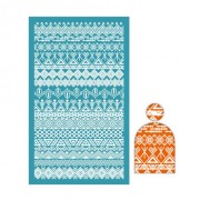 Silk Screen pour Pâte polymère 80x140 mm - Motif ethnique 1 x1