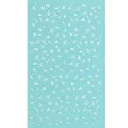 Silk Screen pour Pâte polymère 80x140 mm - Motif petites plumes x1