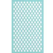 Silk Screen pour Pâte polymère 80x140 mm - Motif oriental x1