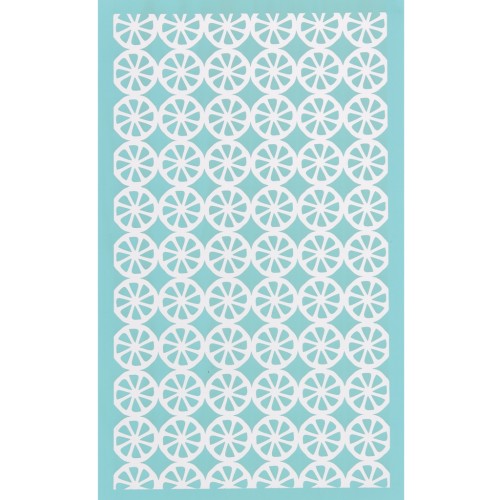 Silk Screen pour Pâte polymère 80x140 mm - Motif moitié d'orange x1