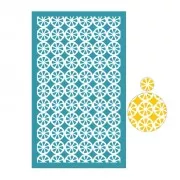 Silk Screen pour Pâte polymère 80x140 mm - Motif moitié d'orange x1