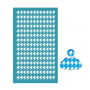 Silk Screen pour Pâte polymère 80x140 mm - Motif pied de poule x1