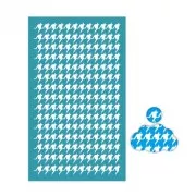 Silk Screen pour Pâte polymère 80x140 mm - Motif pied de poule x1