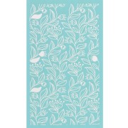 Silk Screen pour Pâte polymère 80x140 mm - Motif floral 2 x1
