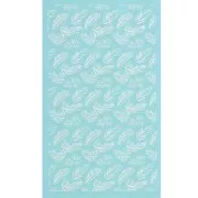 Silk Screen pour Pâte polymère 80x140 mm - Motif feuilles de palmier x1
