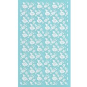 Silk Screen pour Pâte polymère 80x140 mm - Motif fleurs x1