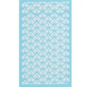 Silk Screen pour Pâte polymère 80x140 mm - Motif oriental 1 x1