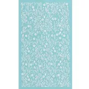 Silk Screen pour Pâte polymère 80x140 mm - Motif floral 3 x1