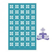 Silk Screen pour Pâte polymère 80x140 mm - Motif carreaux de ciment x1