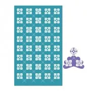 Silk Screen pour Pâte polymère 80x140 mm - Motif carreaux de ciment x1