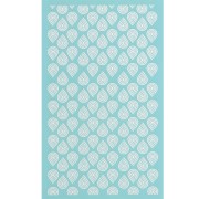 Silk Screen pour Pâte polymère 80x140 mm - Motif gouttes x1
