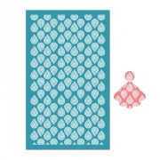Silk Screen pour Pâte polymère 80x140 mm - Motif gouttes x1