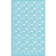 Silk Screen pour Pâte polymère 80x140 mm - Motif feuille de Ginkgo x1