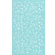 Silk Screen pour Pâte polymère 80x140 mm - Motif abeille et feuillage x1