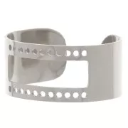 Bague réglable pour tissage Delica 15/0 - T52 à T60 - Acier inoxydable 316L x1