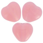 Perles coeurs 6x6.5 mm - Milky Pink x10g|raw }}