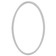 Anneau de montage et tissage ovale 26x16 mm - Argenté x1|raw }}