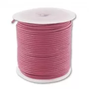 Cordon cuir 1 mm Rose Fuchsia x 25 m