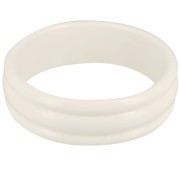 Bracelet jonc épais en résine opaque 66 mm - Ecru x1