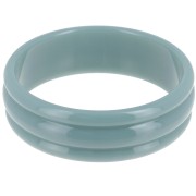 Bracelet jonc épais en résine opaque 66 mm - Celadon x1