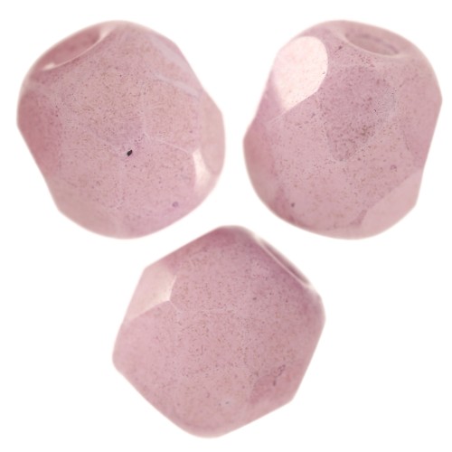 Facettes 4 mm Chalk White Lila Luster x50