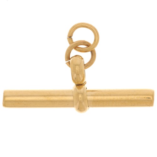 Pendentif barre 10x20 mm - Acier inoxydable 304L Doré x1