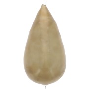 Perle poire en papier mâché effet métallisé 30x16 mm - Golden x1