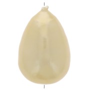 Perle poire en papier mâché effet métallisé 33x22 mm - Light gold x1