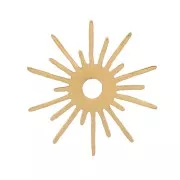 Éléments soleil à coller 6 mm Acier inoxydable 316L Doré x4