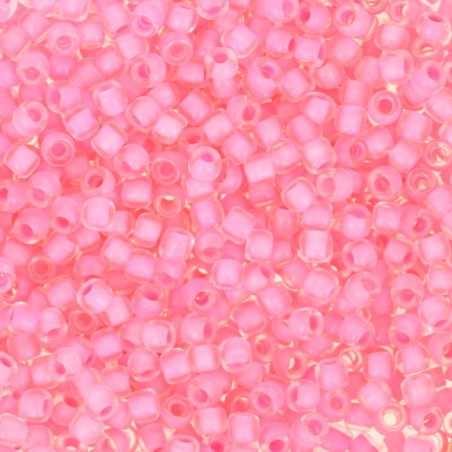 Rocaille Toho 11/0 TO11R969 - Crystal Neon Carnation Lined x8g