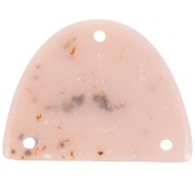 Pendentif chandelier demi-lune en acrylique 30x39.5 mm - Nude granit x1