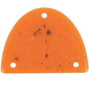 Pendentif chandelier demi-lune en acrylique 30x39.5 mm - Orange granit x1|raw }}