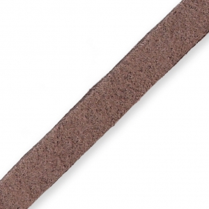 Lacet Suedine 6x1.3 mm Marron clair x 2 m